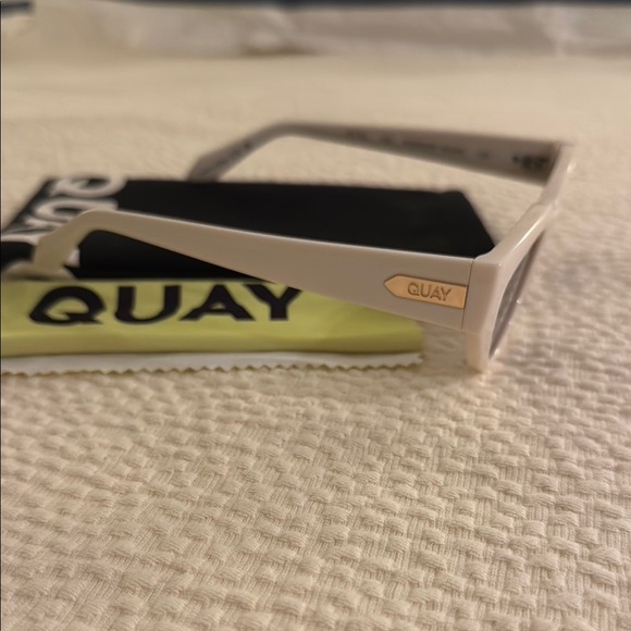 Quay Australia White Cat-Eye Sunglasses - Picture 4 of 4